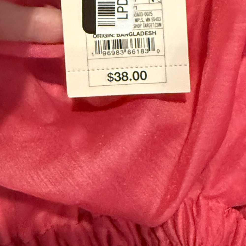 NWT Women’s Puff Sleeve Bubble Hem Hot Pink Dress - Picture 8 of 9